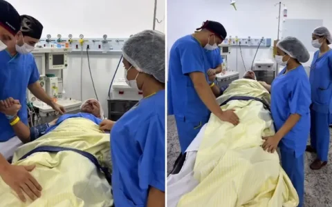 Paciente ora por médicos antes de cirurgia: “Que se cumpra a Tua vontade através deles”