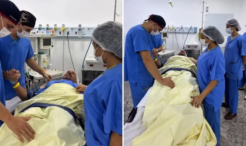 Paciente ora por médicos antes de cirurgia: “Que se cumpra a Tua vontade através deles”