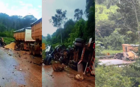 Motorista morre em grave acidente entre bitrens na BR-163, entre Trairão e Caracol no Pará