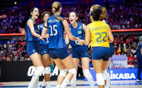 Brasil vence Japão em Osaka com shows de Ana Cristina e Bergmann na VNL