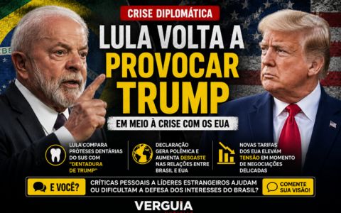 Lula volta a fazer críticas a Trump em meio à tensão diplomática entre Brasil e EUA