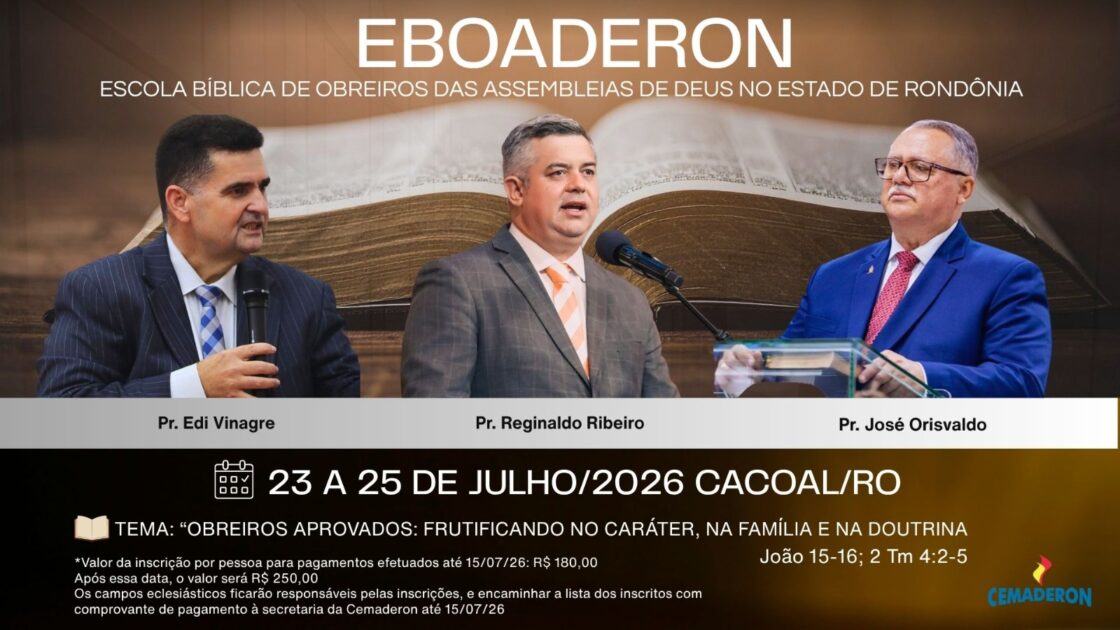 Evento estadual em Cacoal deve reunir milhares de lideranças religiosas em julho