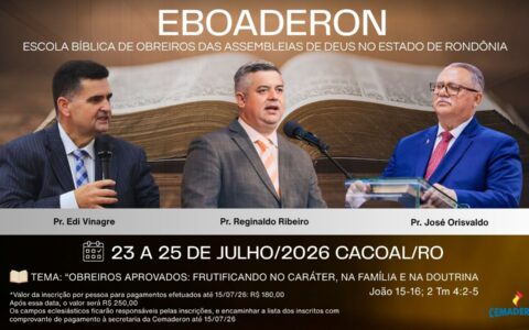 Evento estadual em Cacoal deve reunir milhares de lideranças religiosas em julho
