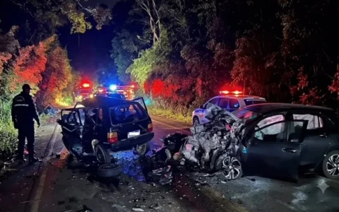 Acidente brutal deixa quatro mortos, incluindo uma criança de apenas 3 anos