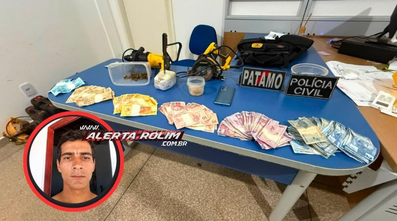 Operação conjunta prende suspeito e apreende drogas em mercado usado como fachada em Rolim de Moura