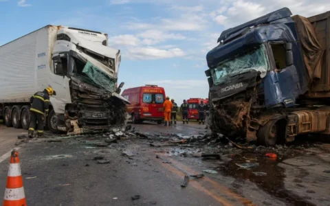 Motorista de Jaruense morre em colisão frontal entre carretas na MT-235, em Mato Grosso
