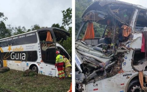 Acidente com ônibus na BR-040 deixa 10 vítimas fatais e dezenas de feridas no Rio de Janeiro