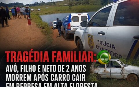 Atualização: Três gerações são vitimas de uma tragédia após carro cair em represa em RO