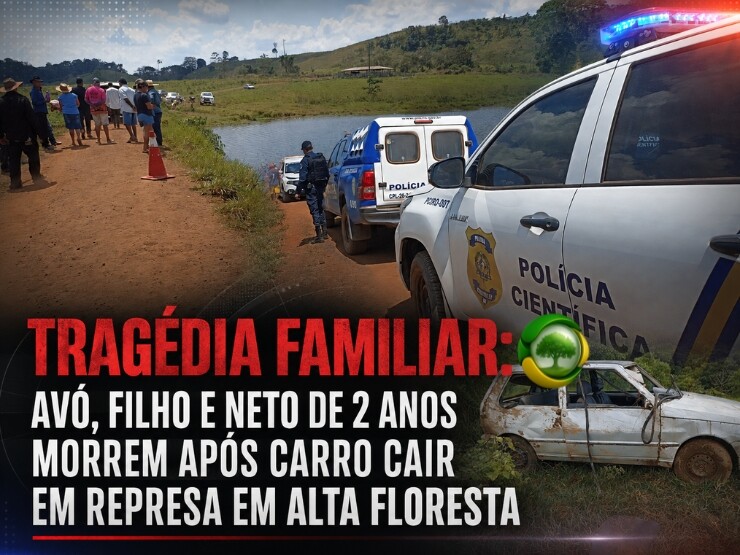 Atualização: Três gerações são vitimas de uma tragédia após carro cair em represa em RO