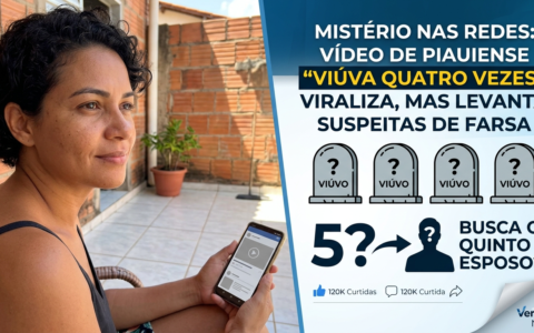 Mistério nas redes: Vídeo de piauiense “viúva quatro vezes” que busca novo marido viraliza, mas levanta suspeitas de farsa
