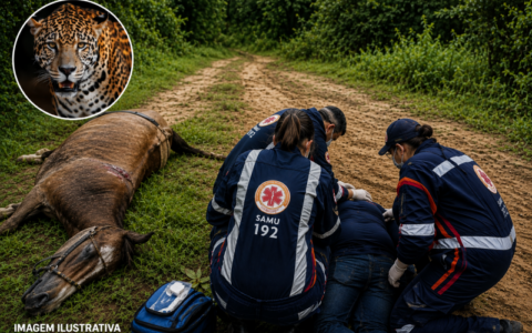 Homem sobrevive a ataque de onça após égua ser morta em propriedade rural de Porto Velho
