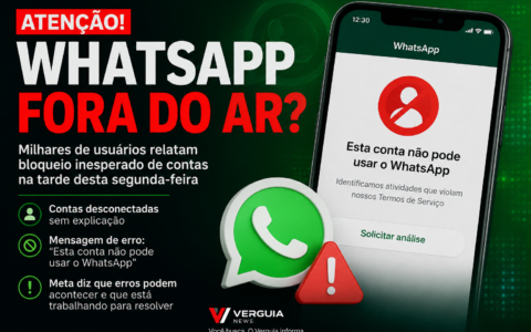 WhatsApp apresenta falha e milhares de usuários relatam bloqueio inesperado de contas nesta segunda-feira