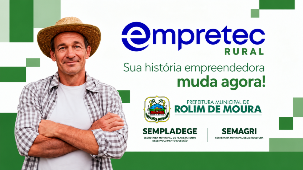Prefeitura de Rolim de Moura abre inscrições para curso gratuito Empretec Rural