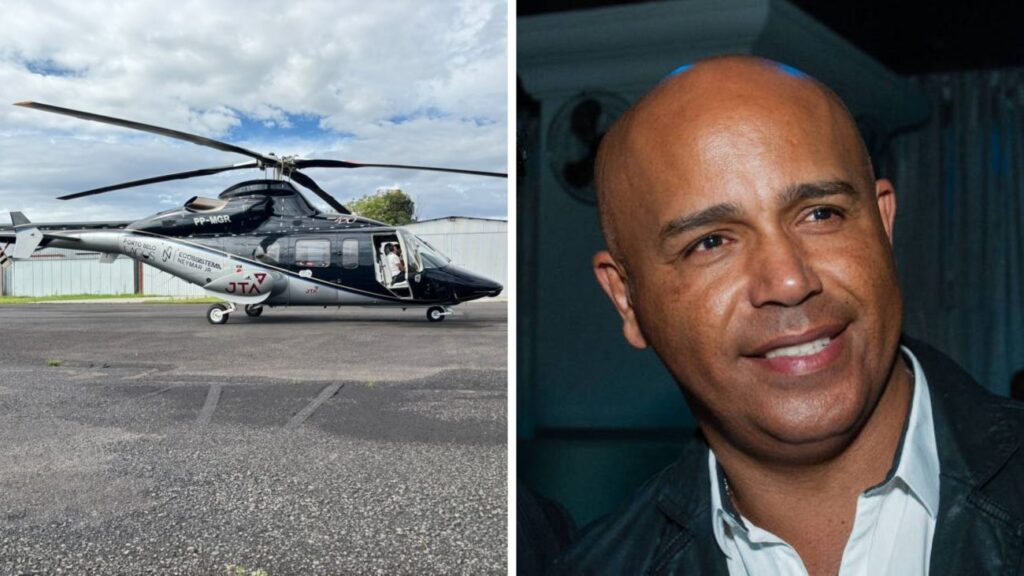 Helicóptero ligado à empresa de Neymar desaparece em SC com o cantor Rick a bordo