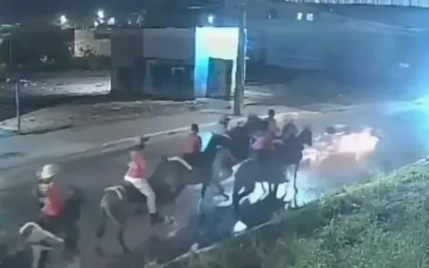 Vídeo: motociclista tenta desviar de cavalos e morre após bater de frente com carro em RO