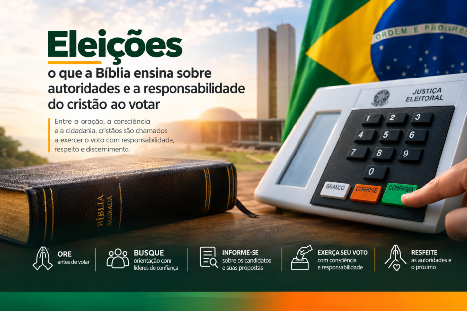 Eleições: o que a Bíblia ensina sobre autoridades e a responsabilidade do cristão ao votar