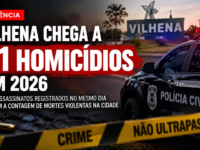 Vilhena chega a 21 homicídios em 2026 após dois assassinatos registrados no mesmo dia