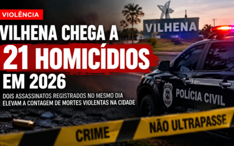 Vilhena chega a 21 homicídios em 2026 após dois assassinatos registrados no mesmo dia