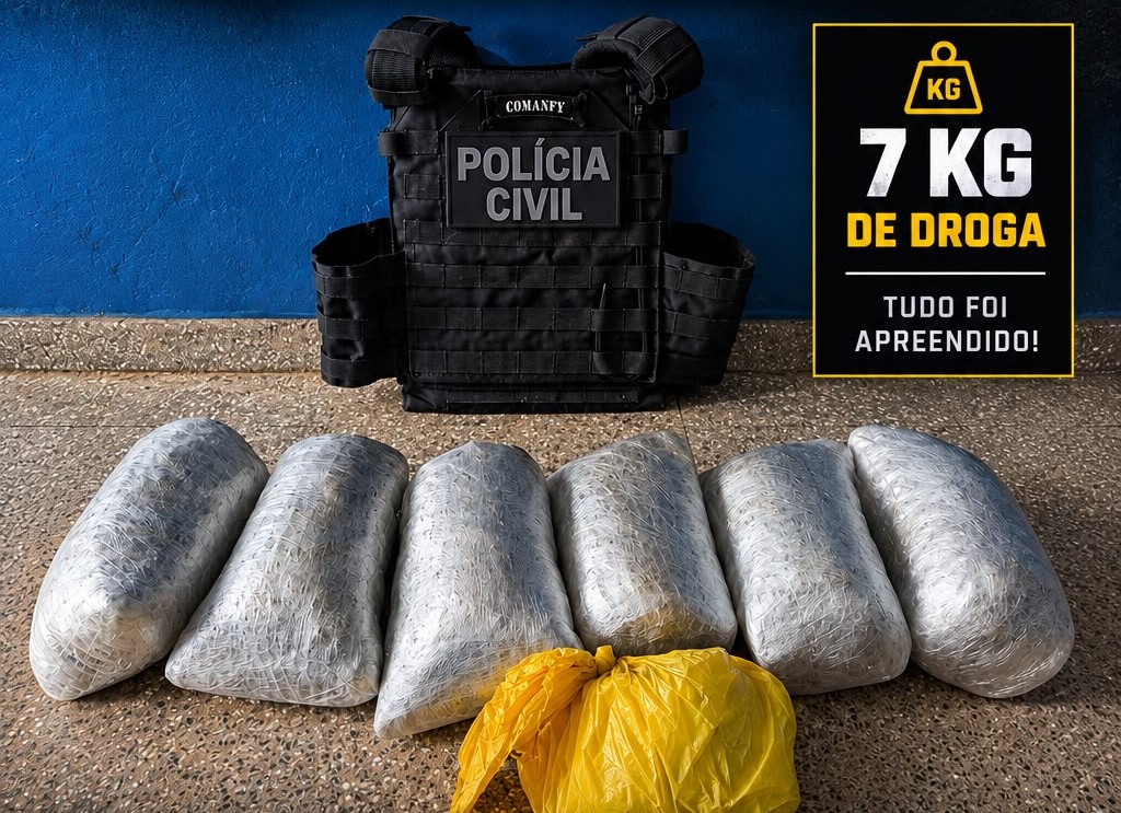 Polícia Civil apreende 6,8 kg de maconha e prende quatro suspeitos em Vilhena e Cerejeiras