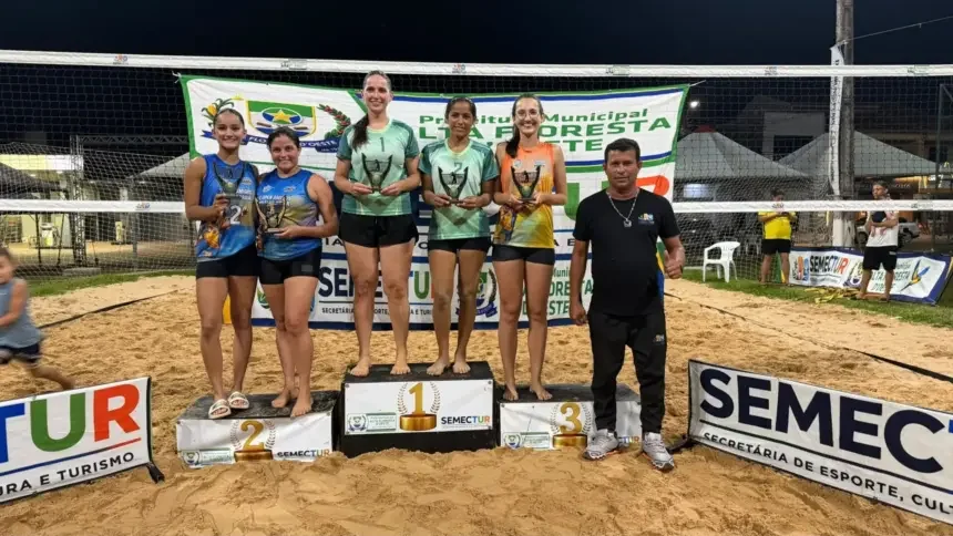 Rolim de Moura e Ji-Paraná conquistam títulos no Open de Vôlei de Praia em Rondônia