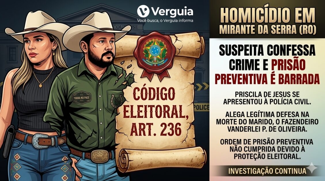 Restrição eleitoral impede cumprimento de prisão preventiva contra suspeita de homicídio em RO