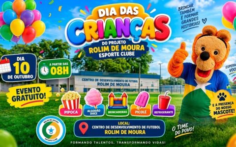 Festa das Crianças do Rolim de Moura Esporte Clube será neste sábado
