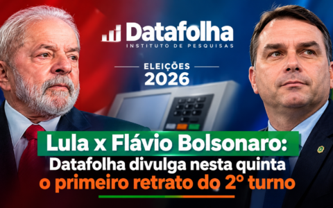 Lula x Flávio Bolsonaro: Datafolha divulga nesta quinta o primeiro retrato do 2º turno