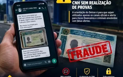 Detran-RO alerta população sobre golpe que promete CNH sem realização de provas